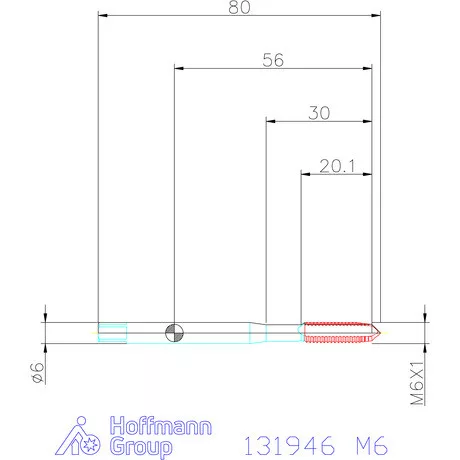 Garant Garant Master Tap Steel<sup>HT</sup> gépi menetfúró HSS-E-PM Form B 6GX M6