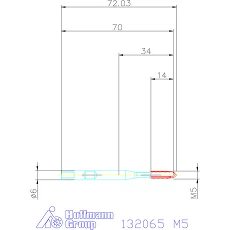 Garant Gépi menetfúró szinkronorsókhoz HSS-E-PM M5