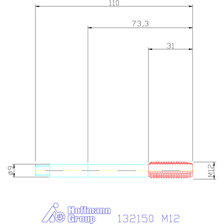 Garant Gépi menetfúró B alak M12