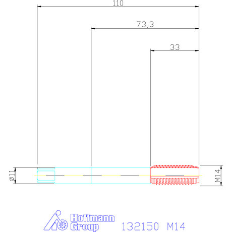 Garant Gépi menetfúró B alak M14