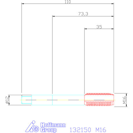 Garant Gépi menetfúró B alak M16