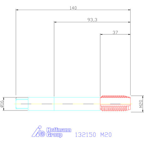 Garant Gépi menetfúró B alak M20