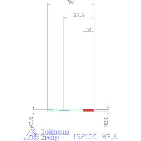 Garant Gépi menetfúró B alak M2,6