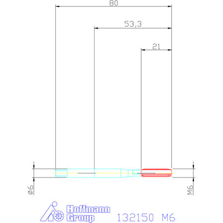 Garant Gépi menetfúró B alak M6