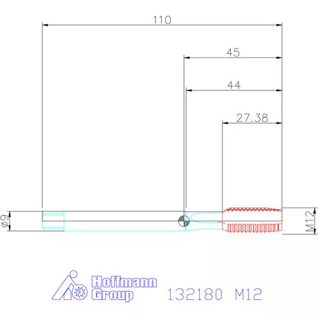 Garant Garant Master Tap INOX gépi menetfúró HSS-E-PM Form B 6HX M12