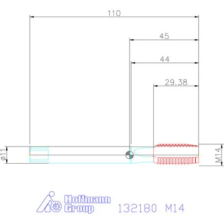 Garant Garant Master Tap INOX gépi menetfúró HSS-E-PM Form B 6HX M14