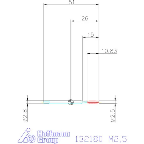Garant Garant Master Tap INOX gépi menetfúró HSS-E-PM Form B 6HX M2,5