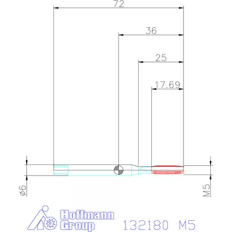 Garant Garant Master Tap INOX gépi menetfúró HSS-E-PM Form B 6HX M5