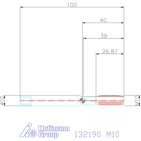 Garant Garant Master Tap INOX gépi menetfúró HSS-E-PM IK / Form B 6HX M10