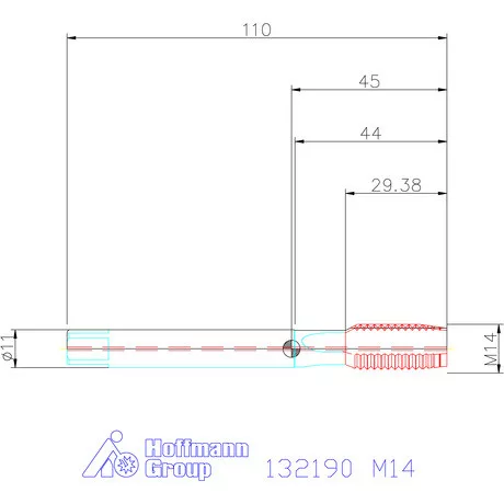 Garant Garant Master Tap INOX gépi menetfúró HSS-E-PM IK / Form B 6HX M14