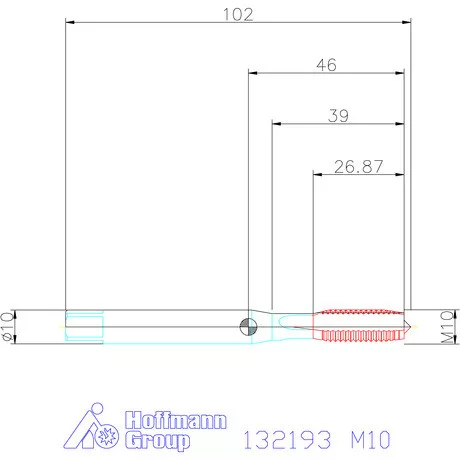 Garant Garant Master Tap INOX gépi menetfúró HSS-E-PM Form B 6GX M10