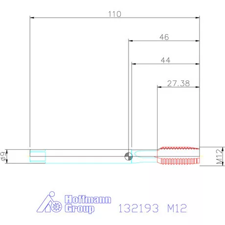 Garant Garant Master Tap INOX gépi menetfúró HSS-E-PM Form B 6GX M12