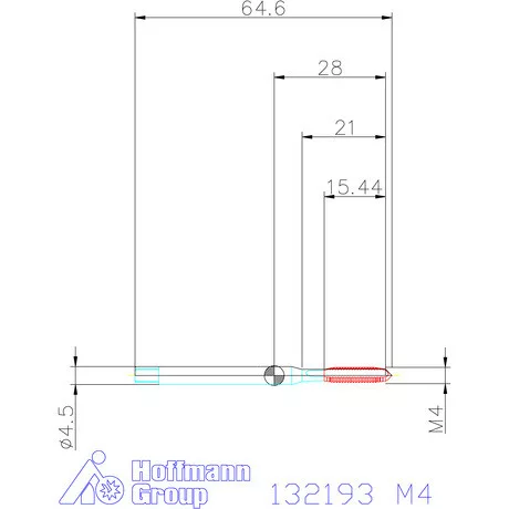 Garant Garant Master Tap INOX gépi menetfúró HSS-E-PM Form B 6GX M4