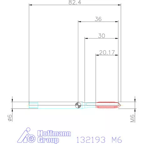 Garant Garant Master Tap INOX gépi menetfúró HSS-E-PM Form B 6GX M6