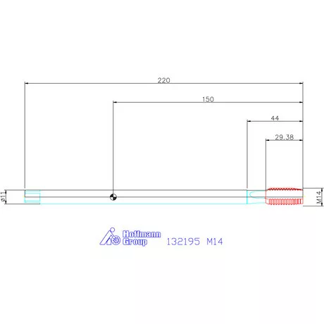 Garant Garant Master Tap INOX gépi menetfúró extra hosszú HSS-E-PM Form B 6HX M14