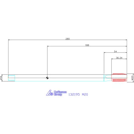 Garant Garant Master Tap INOX gépi menetfúró extra hosszú HSS-E-PM Form B 6HX M20