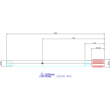 Garant Garant Master Tap INOX gépi menetfúró extra hosszú HSS-E-PM Form B 6HX M24