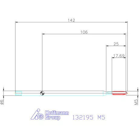 Garant Garant Master Tap INOX gépi menetfúró extra hosszú HSS-E-PM Form B 6HX M5