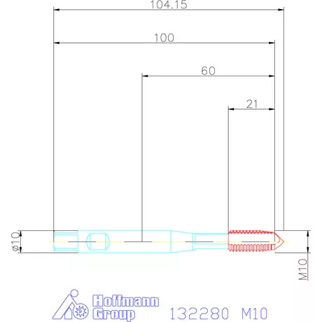 Garant Gépi menetfúró szinkronorsókhoz HSS-E-PM M10