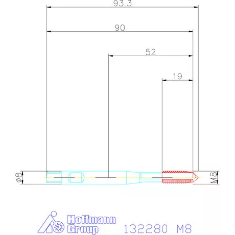 Garant Gépi menetfúró szinkronorsókhoz HSS-E-PM M8