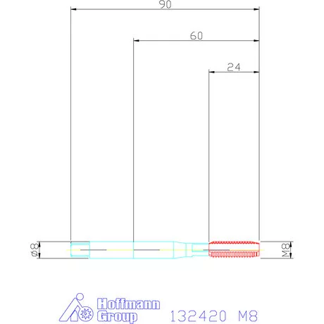 Garant Gépi menetfúró HSS-E-PM M8