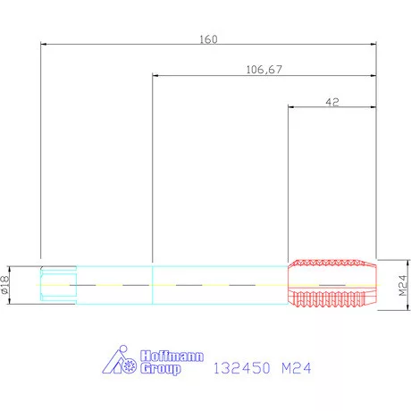 Garant Gépi menetfúró HSS-E M24
