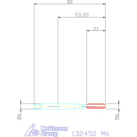 Garant Gépi menetfúró HSS-E M6