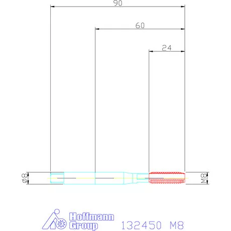 Garant Gépi menetfúró HSS-E M8