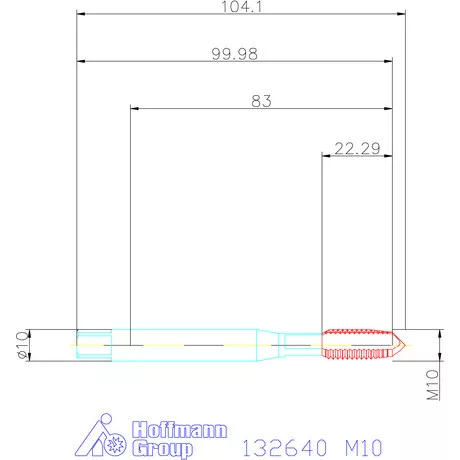 Garant Gépi menetfúró HSS-E M10