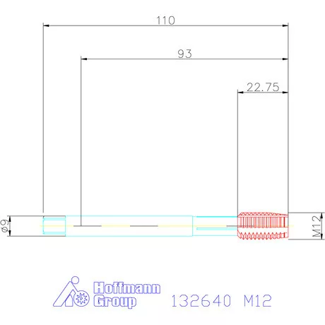 Garant Gépi menetfúró HSS-E M12