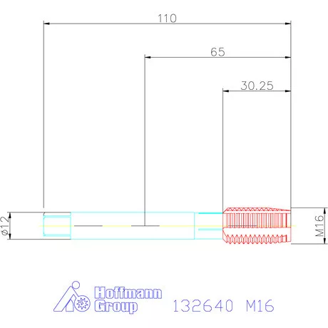 Garant Gépi menetfúró HSS-E M16