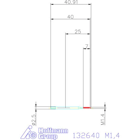 Garant Gépi menetfúró HSS-E M1,4