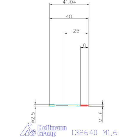 Garant Gépi menetfúró HSS-E M1,6