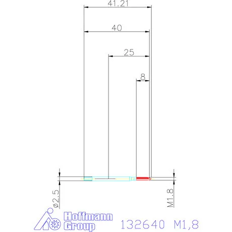 Garant Gépi menetfúró HSS-E M1,8