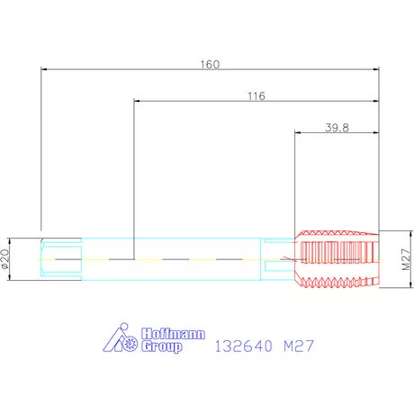 Garant Gépi menetfúró HSS-E M27