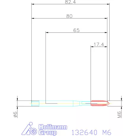 Garant Gépi menetfúró HSS-E M6
