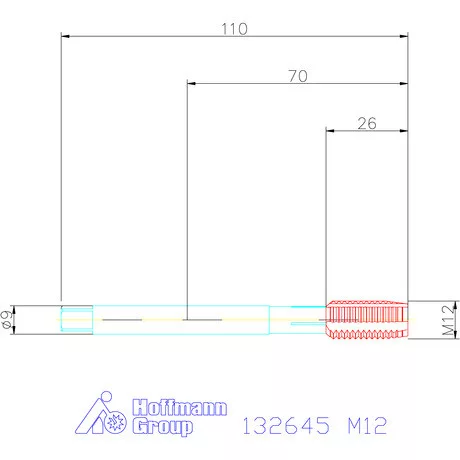 Holex Gépi menetfúró HSS-E M12