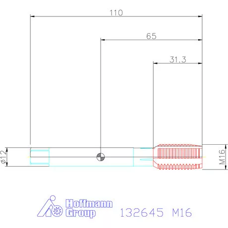 Holex Gépi menetfúró HSS-E M16