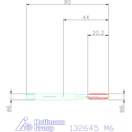 Holex Gépi menetfúró HSS-E M6