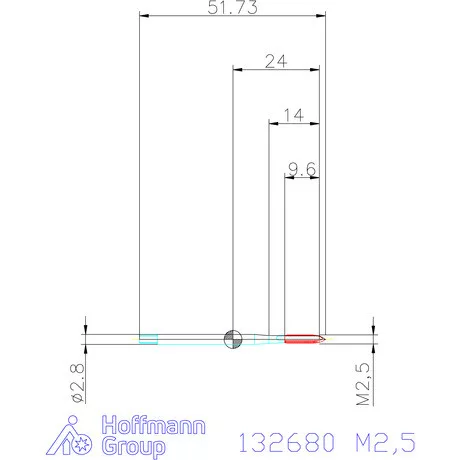 Holex Holex Pro Tap gépi menetfúró HSS-E M2,5