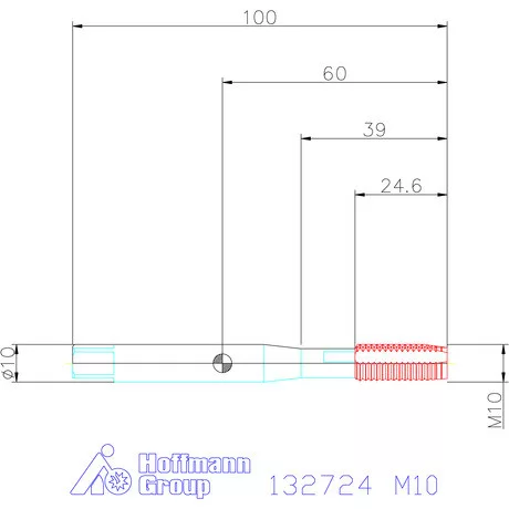 Garant Garant Master Tap gépi menetfúró HSS-E-PM Form B 6GX M10