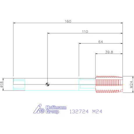 Garant Garant Master Tap gépi menetfúró HSS-E-PM Form B 6GX M24