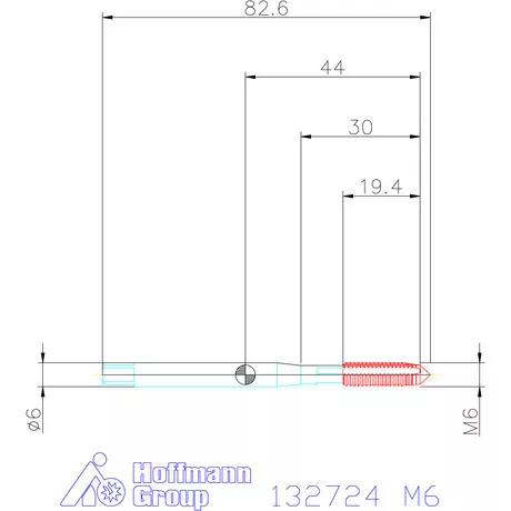 Garant Garant Master Tap gépi menetfúró HSS-E-PM Form B 6GX M6