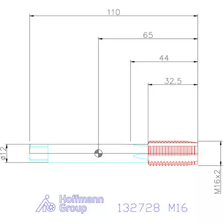 Garant Garant Master Tap gépi menetfúró HSS-E-PM, B alak, 7GX M16