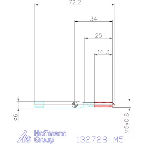 Garant Garant Master Tap gépi menetfúró HSS-E-PM, B alak, 7GX M5
