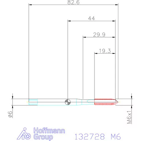 Garant Garant Master Tap gépi menetfúró HSS-E-PM, B alak, 7GX M6