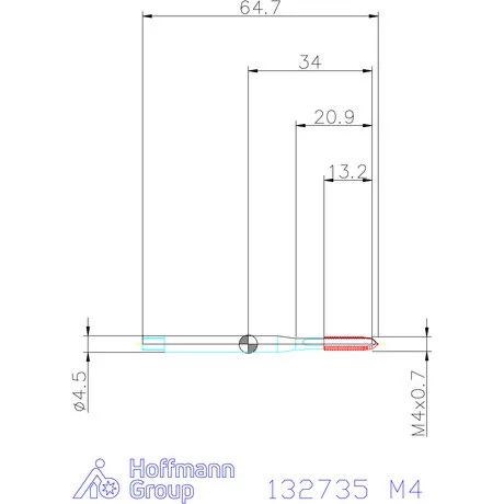 Garant Garant Master Tap gépi menetfúró HSS-E-PM, B alak, 6H+0,1 M4