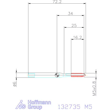 Garant Garant Master Tap gépi menetfúró HSS-E-PM, B alak, 6H+0,1 M5