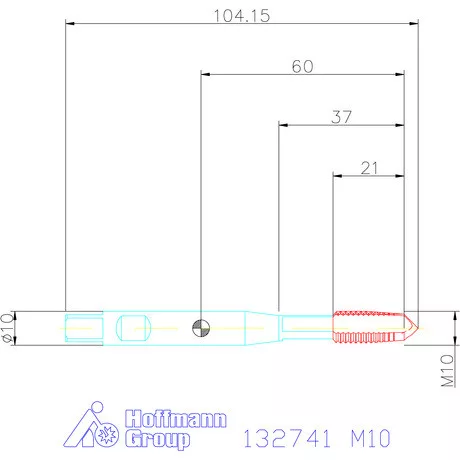 Garant Gépi menetfúró szinkronorsókhoz HSS-E-PM Form B 6HX M10