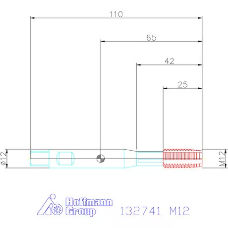 Garant Gépi menetfúró szinkronorsókhoz HSS-E-PM Form B 6HX M12
